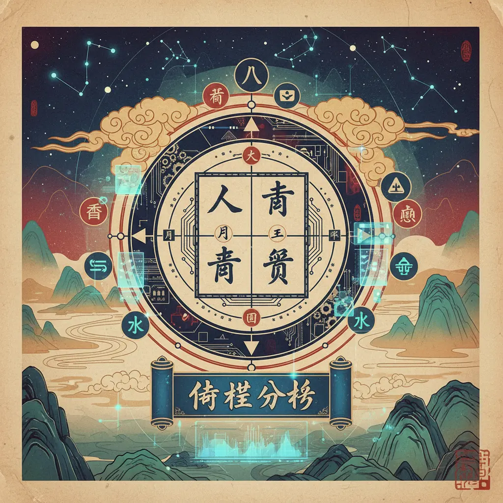 命格分析 - 八字命盤