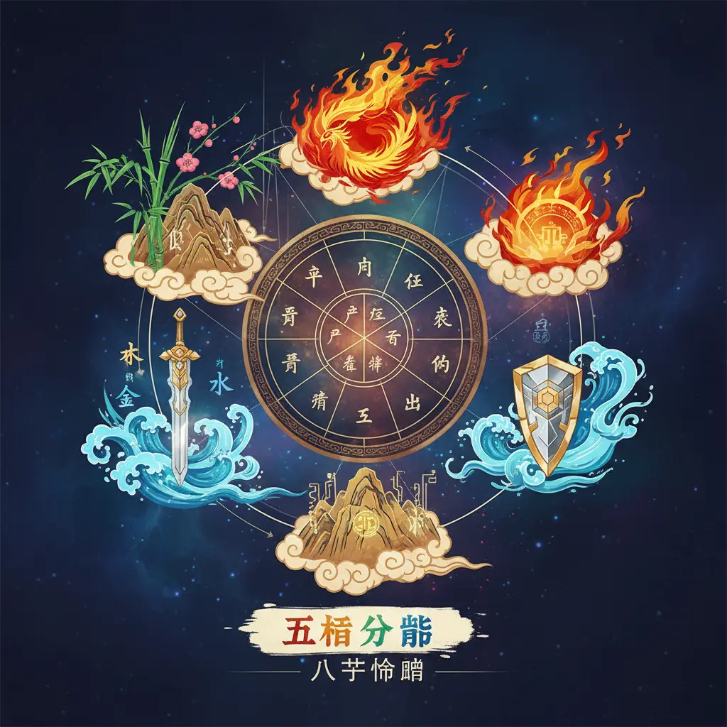 八字命盤 - 五行分佈